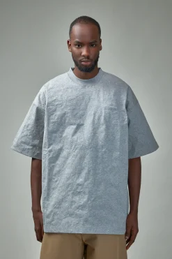 Vetements Metalized Wrinkled Logo Embroidered T-Shirt - LABELS