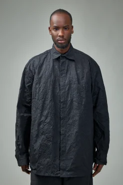 Vetements Metalized Wrinkled Allover Shirt - LABELS