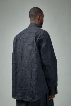 Vetements Metalized Wrinkled Allover Shirt - LABELS