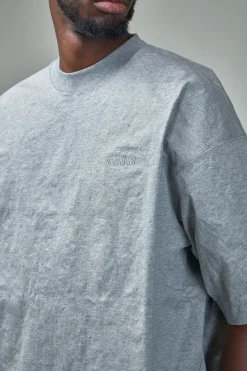Vetements Metalized Wrinkled Logo Embroidered T-Shirt - LABELS