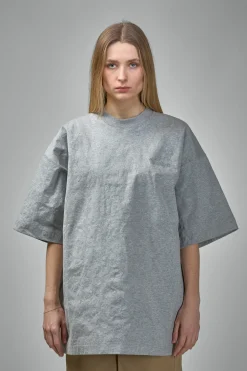 Vetements Metalized Wrinkled Logo Embroidered T-Shirt - LABELS
