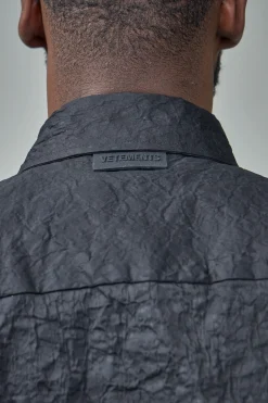 Vetements Metalized Wrinkled Allover Shirt - LABELS