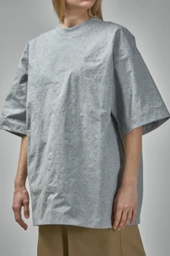 Vetements Metalized Wrinkled Logo Embroidered T-Shirt - LABELS