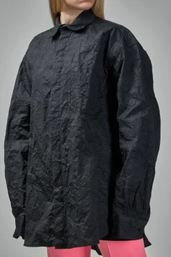 Vetements Metalized Wrinkled Allover Shirt - LABELS