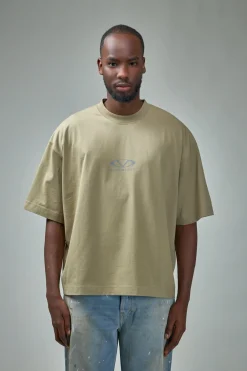 Vetements Oval Logo Cropped Boxy T-Shirt - LABELS