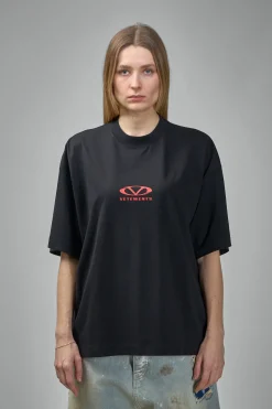Vetements Oval Logo Cropped Boxy T-Shirt - LABELS