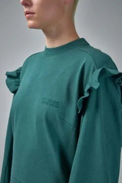 Vetements Ruffle Jersey Dress Police - LABELS