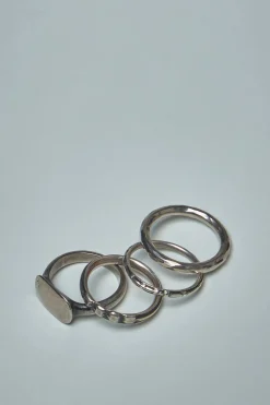 Werkstatt München 4 Ring Combination Antique Shape silver - LABELS