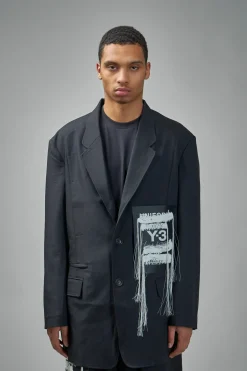 Y-3 Yohji Yamamoto Sport Uniform Patch Blazer - LABELS