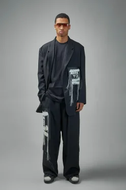 Y-3 Yohji Yamamoto Sport Uniform Patch Blazer - LABELS