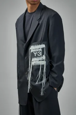 Y-3 Yohji Yamamoto Sport Uniform Patch Blazer - LABELS