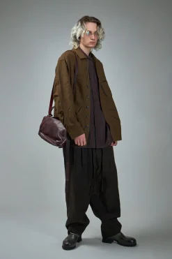 Ziggy Chen Front Pleats Half Drawstring Trousers - LABELS
